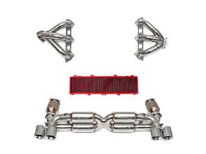 Fabspeed STREET Exhaust Performance Package, WITHOUT ECU Upgrade. Porsche 997 GT2 (2008-2009) - 99711102680, 99711300980, 99711301080, 99611110176, 99611110276 - FS.POR.997GT2.SSX, FS.POR.997GT2.SHDR, FB473/04